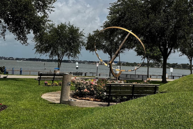 210 Queen Rd, Clear Lake Shores, TX 77565 - view of home's community featuring a yard and a water view