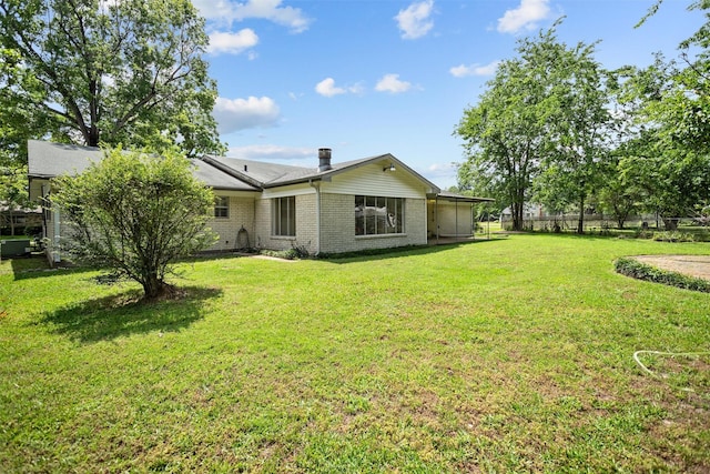111 Ann St, Crockett, TX 75835 - back of property with brick siding
