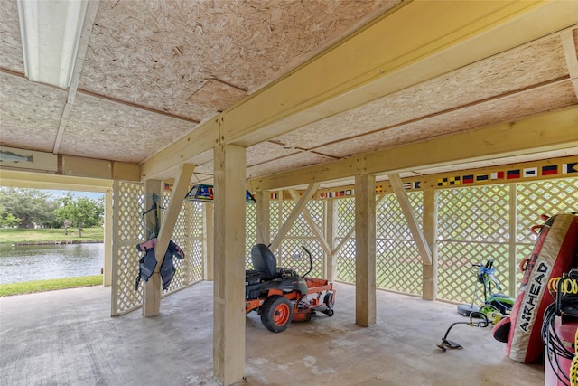 287 County Road 416, Brazoria, TX 77422 - view of patio with a water view