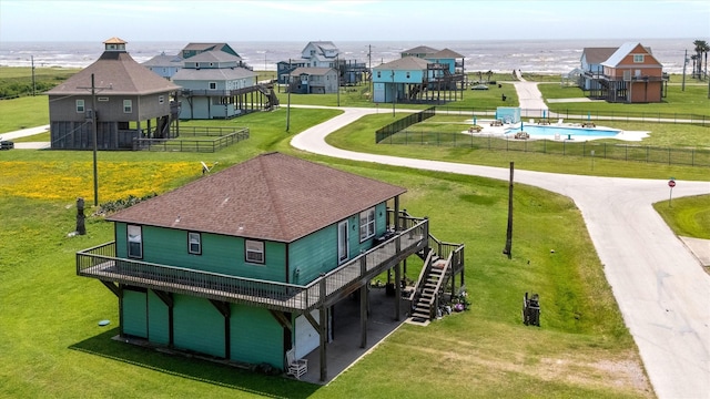 986 Tuna Dr, Crystal Beach, TX 77650 - aerial perspective of suburban area