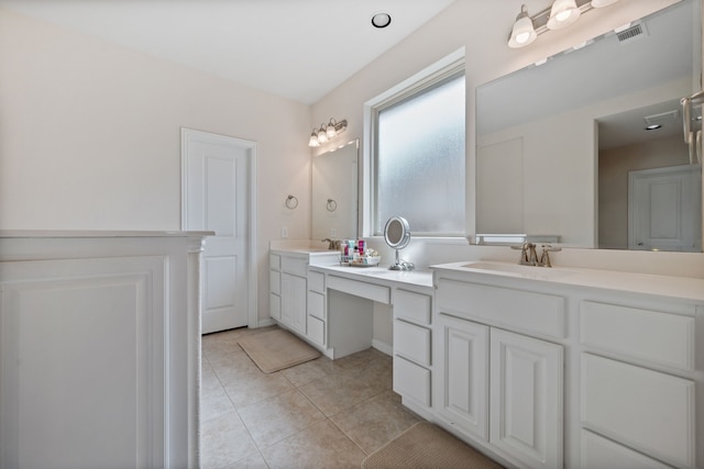 19823 Sonterra Ln, Richmond, TX 77407 - bathroom featuring double vanity and tile patterned flooring