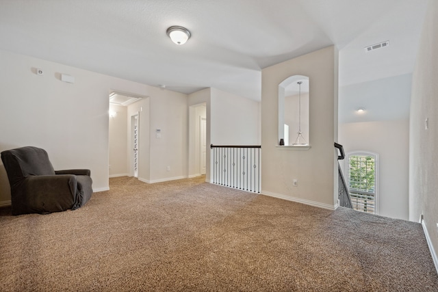 19823 Sonterra Ln, Richmond, TX 77407 - unfurnished room featuring carpet floors, an upstairs landing, and baseboards