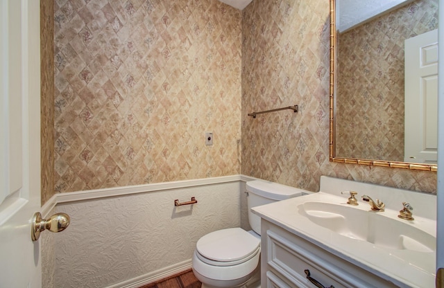 5810 Springton Ln, Spring, TX 77379 - bathroom featuring vanity and toilet