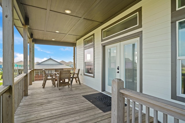 898 Mr G, Crystal Beach, TX 77650 - deck with outdoor dining area