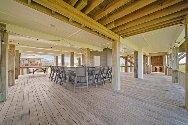 898 Mr G, Crystal Beach, TX 77650 - view of wooden deck