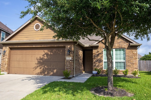 17907 Acorn Field Trl, Humble, TX 77346 - single story home featuring a garage, brick siding, and driveway