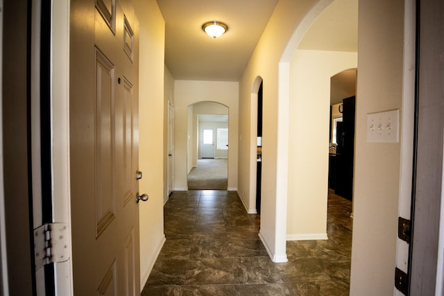 17907 Acorn Field Trl, Humble, TX 77346 - corridor featuring arched walkways and baseboards