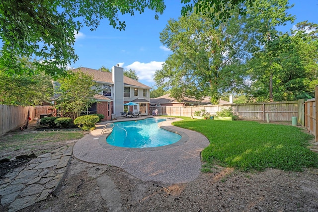 1802 Moston Dr, Spring, TX 77386 - view of swimming pool with a patio