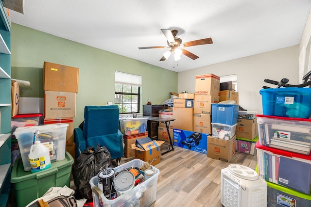 2915 Robertson St, Houston, TX 77009 - storage featuring a ceiling fan