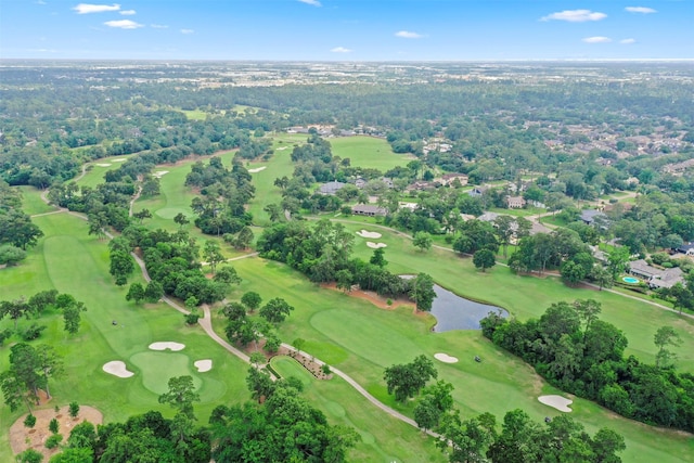 14119 Kiamesha Ct, Houston, TX 77069 - aerial view of property's location with a nearby body of water and a golf club