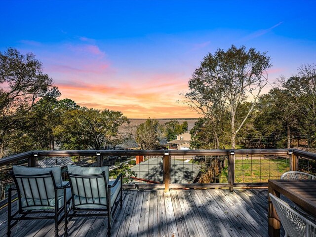14510 Henry Calfee Dr, Willis, TX 77318 - view of wooden terrace