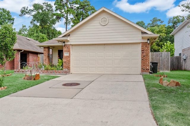 2639 Cypress Island Dr, Houston, TX 77073 - view of front of house with brick siding, concrete driveway, and a garage
