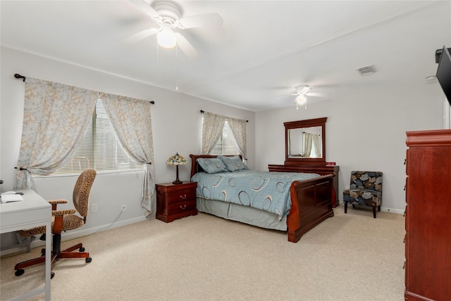 2639 Cypress Island Dr, Houston, TX 77073 - bedroom featuring carpet floors, baseboards, and ceiling fan