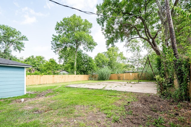 308 Greenbriar Dr, Baytown, TX 77520 - view of yard featuring a patio area
