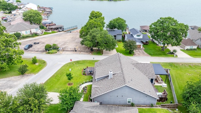 454 Cape Conroe Dr, Montgomery, TX 77356 - aerial view of residential area featuring a large body of water