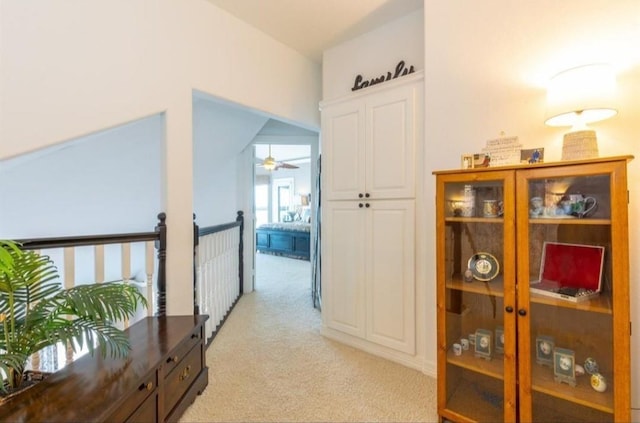 423 Hana Dr, Tiki Island, TX 77554 - hall with light carpet