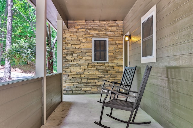 81 Baron Dr, Coldspring, TX 77331 - view of covered porch