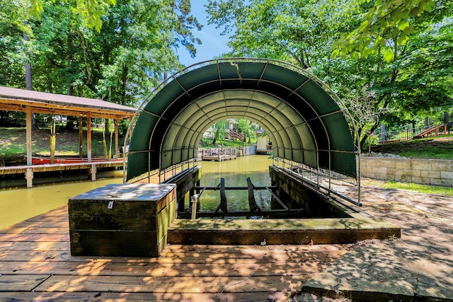 81 Baron Dr, Coldspring, TX 77331 - dock featuring boat lift