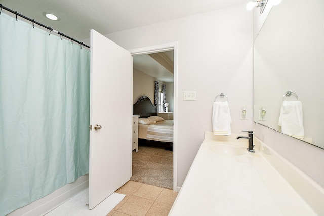 2739 Mustang Hill Ln, Katy, TX 77449 - bathroom featuring ensuite bathroom, vanity, and a shower with curtain