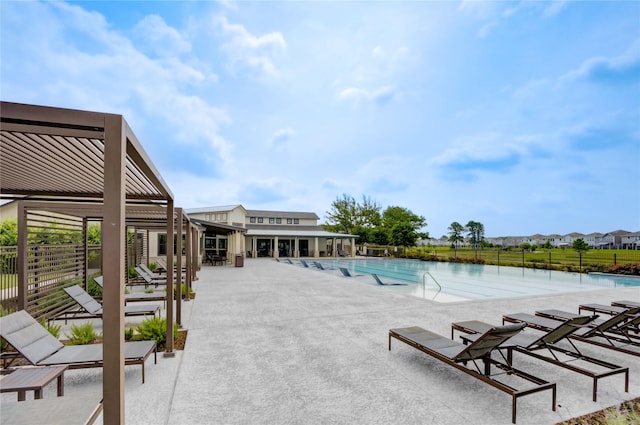 4209 Colony Pines Ln, Houston, TX 77080 - community pool featuring a patio area