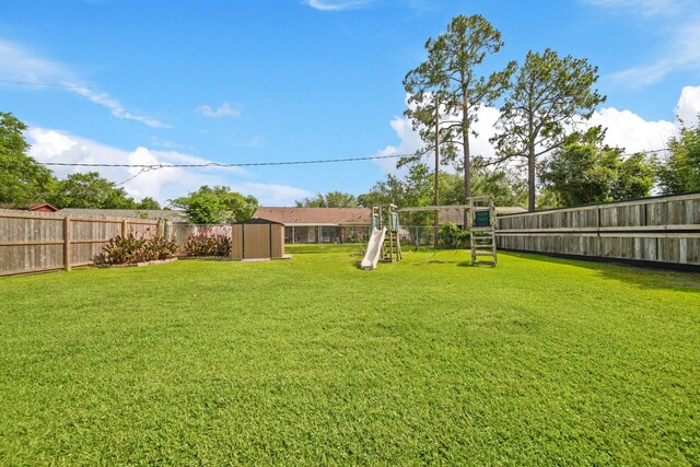 5111 Halbert Dr, Pearland, TX 77581 - view of yard featuring a playground