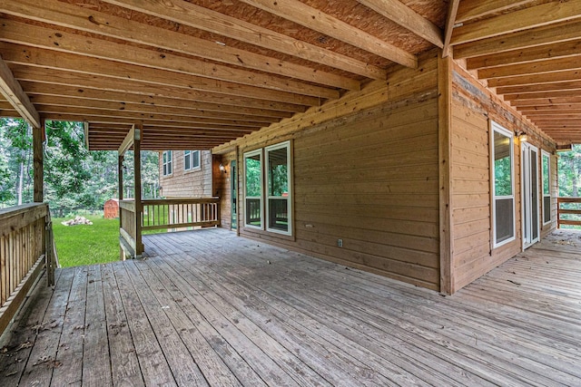 18751 Julie Ln, Magnolia, TX 77355 - view of wooden terrace