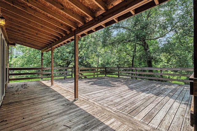 18751 Julie Ln, Magnolia, TX 77355 - deck featuring view of scattered trees
