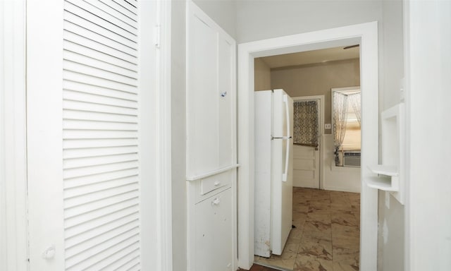 4915 Walker St, Houston, TX 77023 - hall featuring marble finish flooring and cooling unit