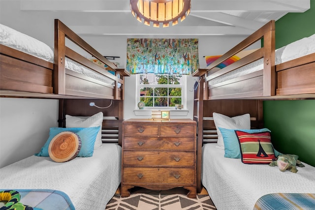 784 W Cattle Dr, Onalaska, TX 77360 - bedroom with beam ceiling