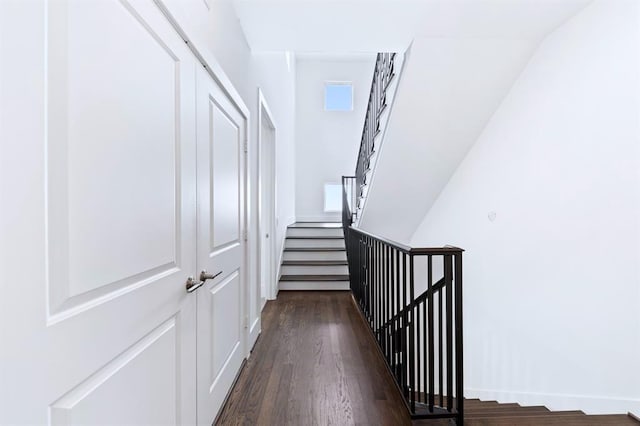 1822 Mcilhenny St Unit B, Houston, TX 77004 - stairway with wood finished floors