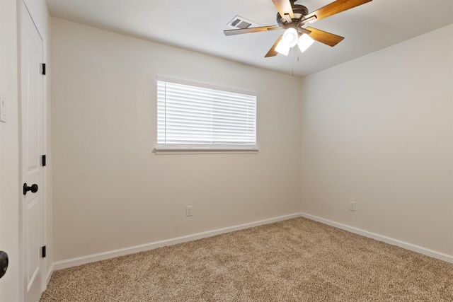 2801 Pickerton Dr, Deer Park, TX 77536 - empty room with carpet, baseboards, and ceiling fan
