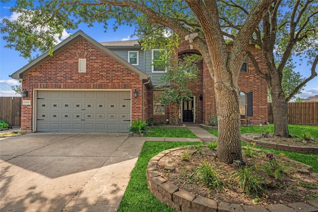 16503 Timberidge Ct, Cypress, TX 77429 - traditional-style house with driveway, brick siding, and an attached garage