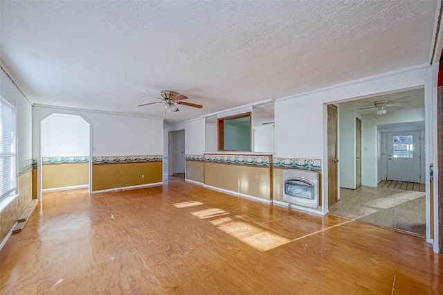 31002 Misty Meadow Dr, Magnolia, TX 77354 - unfurnished room featuring a ceiling fan, a textured ceiling, heating unit, and baseboards