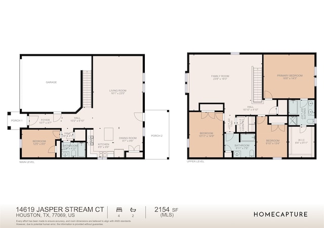 14619 Jasper Stream Ct, Houston, TX 77069 - room layout