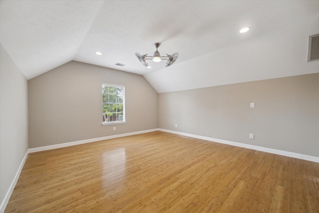 42 Stalybridge St, Sugar Land, TX 77479 - bonus room with lofted ceiling, light wood-type flooring, baseboards, recessed lighting, and ceiling fan