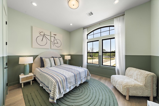 1720 Sedola Ln, Houston, TX 77055 - bedroom with wood finished floors, baseboards, and recessed lighting