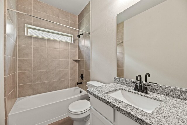 18810 Lucas Michael Way, New Caney, TX 77357 - full bath with toilet, vanity, and tub / shower combination