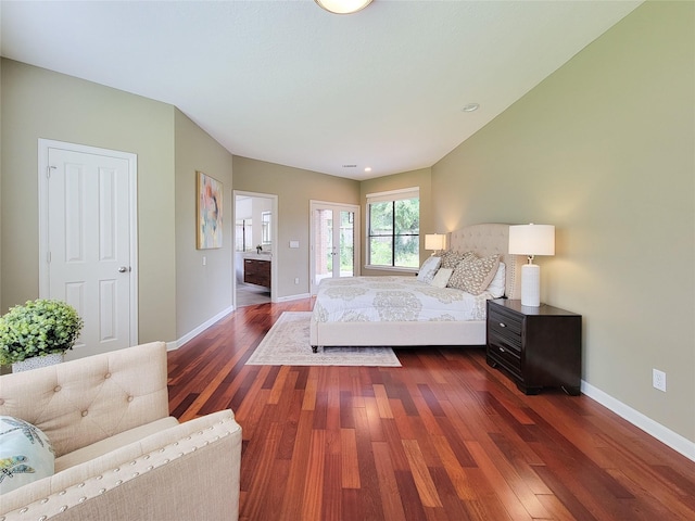 4900 Willow St, Bellaire, TX 77401 - bedroom with dark wood-type flooring and baseboards