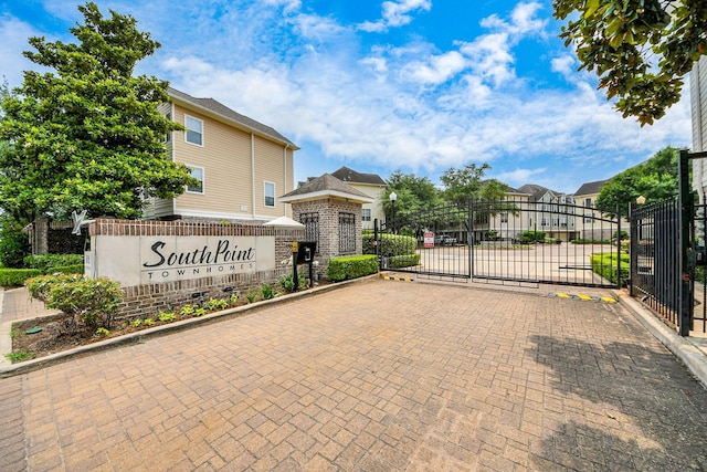 3001 Murworth Dr Unit 103, Houston, TX 77025 - community / neighborhood sign with a gate and a residential view