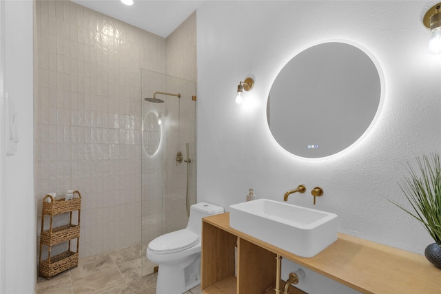 18327 Marlin Waters Dr, Humble, TX 77346 - full bath with toilet, a sink, and walk in shower