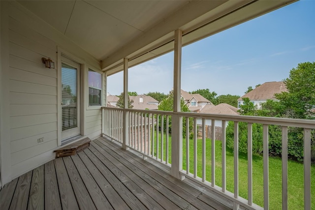 4515 Tremont Glen Ln, Katy, TX 77494 - wooden terrace featuring a lawn and a residential view