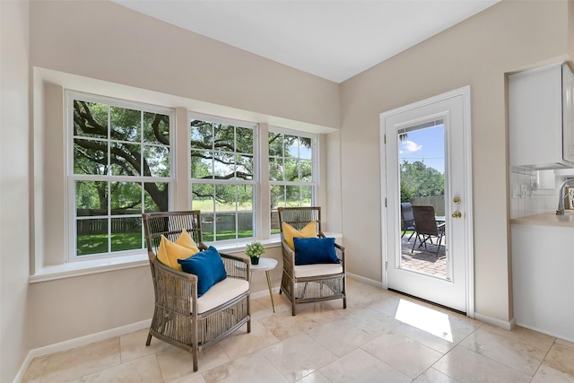 1805 Twin Oaks St, Friendswood, TX 77546 - sitting room with baseboards and light tile patterned flooring