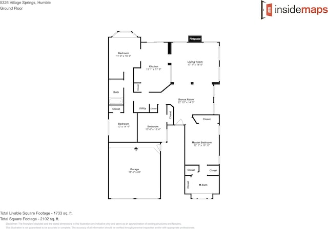 5326 Village Springs Dr, Houston, TX 77339 - room layout