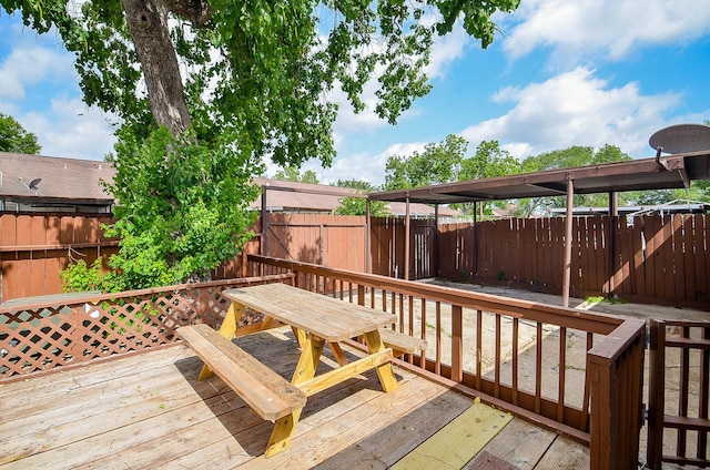 7373 Cook Rd, Houston, TX 77072 - wooden terrace featuring a fenced backyard