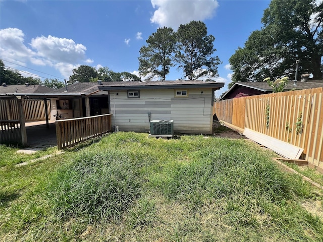 6402 Belarbor St, Houston, TX 77087 - rear view of property featuring central air condition unit