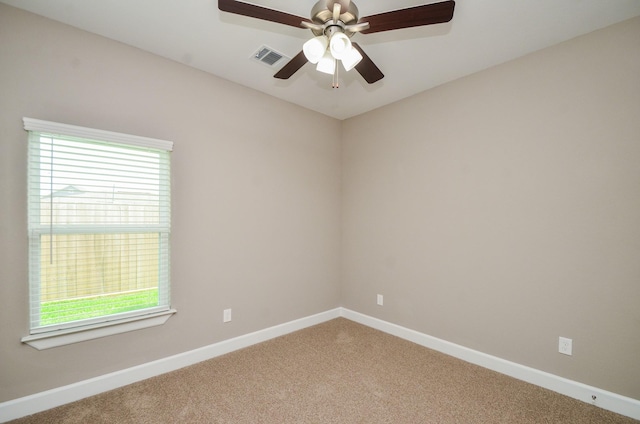 4215 Sterling St, Houston, TX 77051 - carpeted empty room with plenty of natural light, a ceiling fan, and baseboards