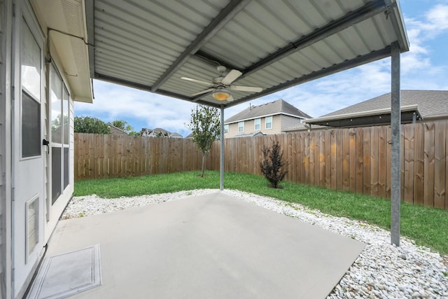 1805 Coronel St, Alvin, TX 77511 - view of patio with ceiling fan