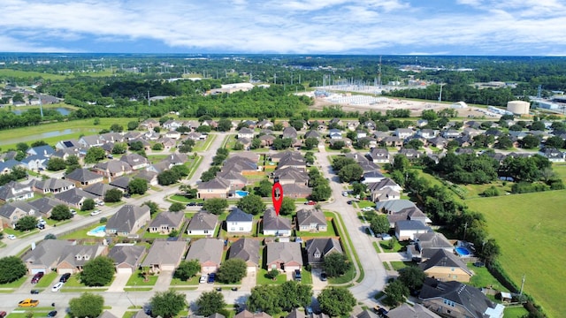 1805 Coronel St, Alvin, TX 77511 - aerial view of residential area