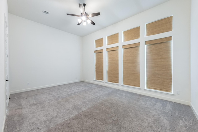 4131 Creek Shore Ln, Fulshear, TX 77441 - carpeted empty room with a ceiling fan and baseboards