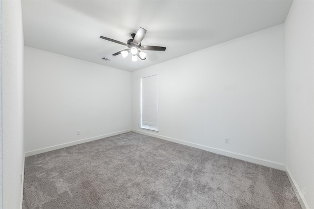4131 Creek Shore Ln, Fulshear, TX 77441 - carpeted spare room featuring a ceiling fan and baseboards